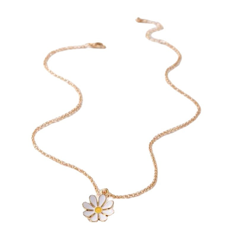 Damen Halskette mit verspieltem Gänseblümchen-Anhänger Shop Nory