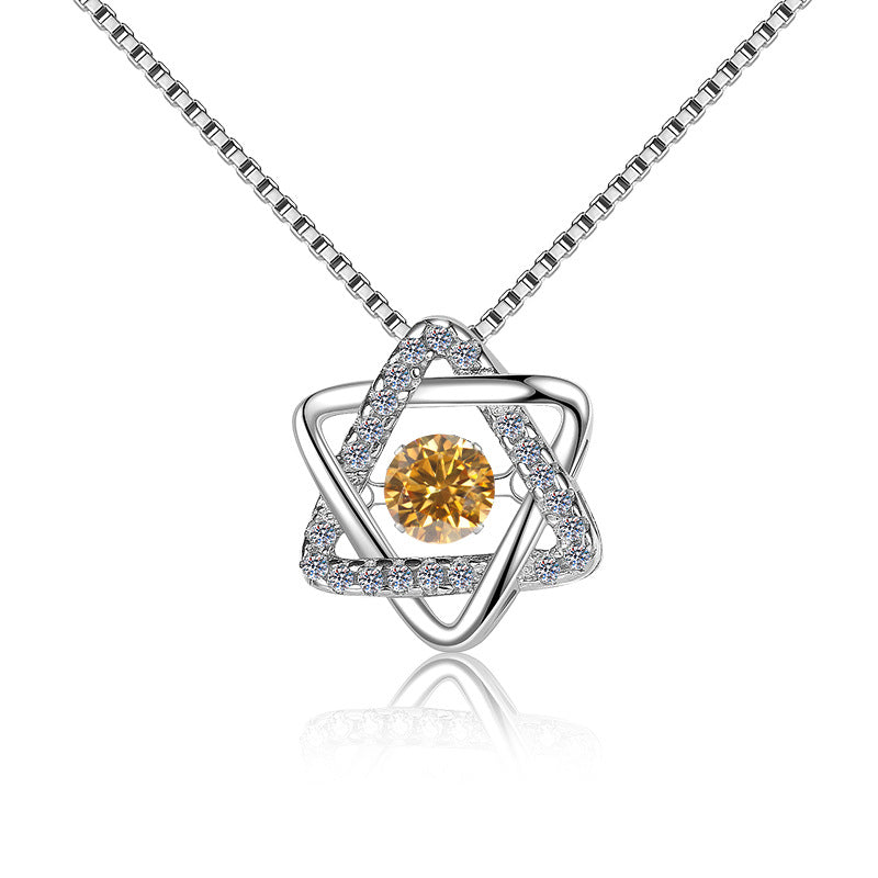 Damen Halskette mit funkelndem Kristall Shop Nory
