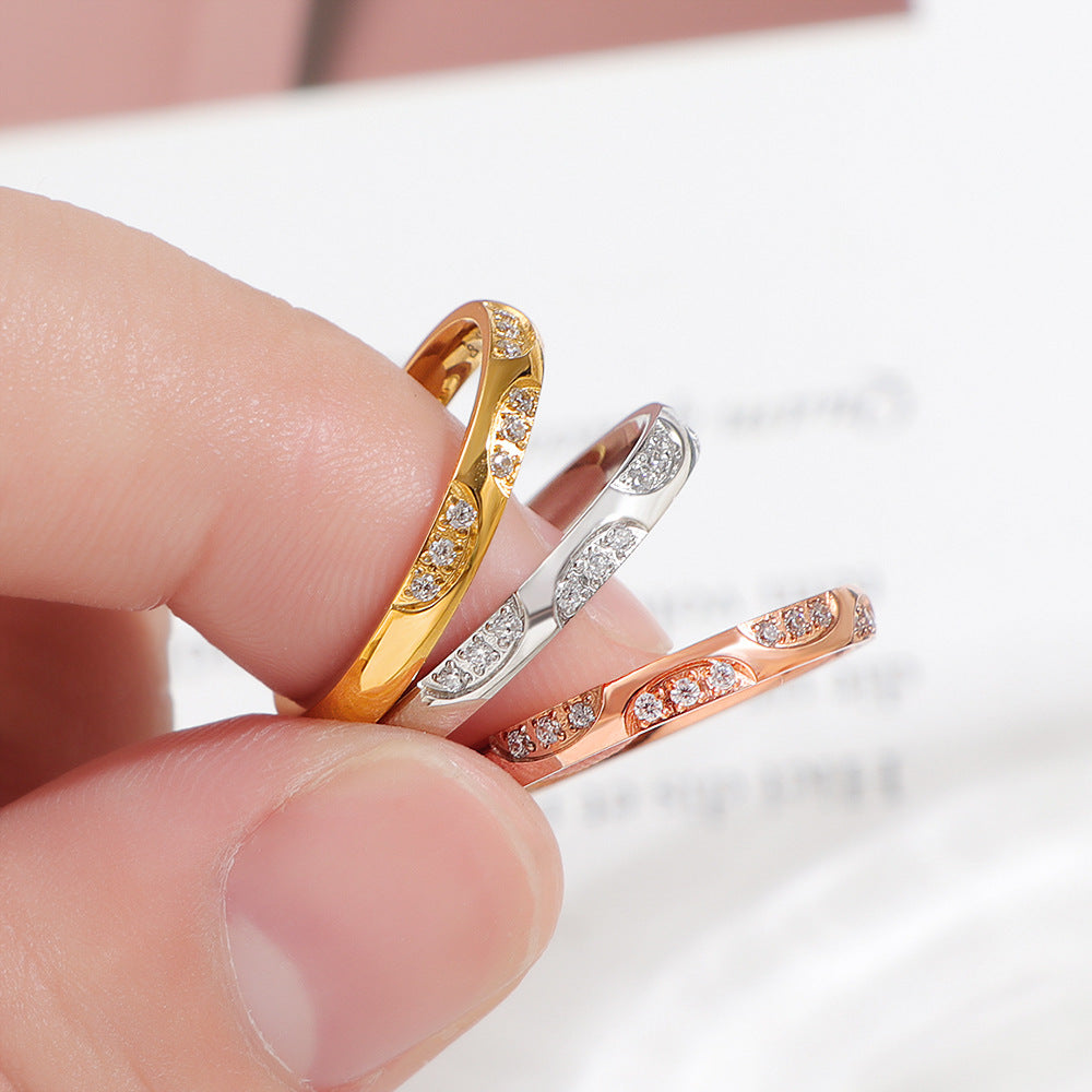 Damen filigraner Ring mit elegantem geschwungenem Design Shop Nory