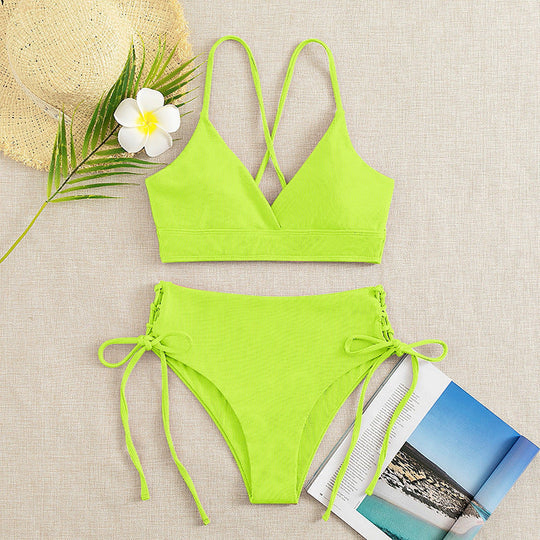 Damen Triangel-Bikini mit raffinierter Raffung Shopnory