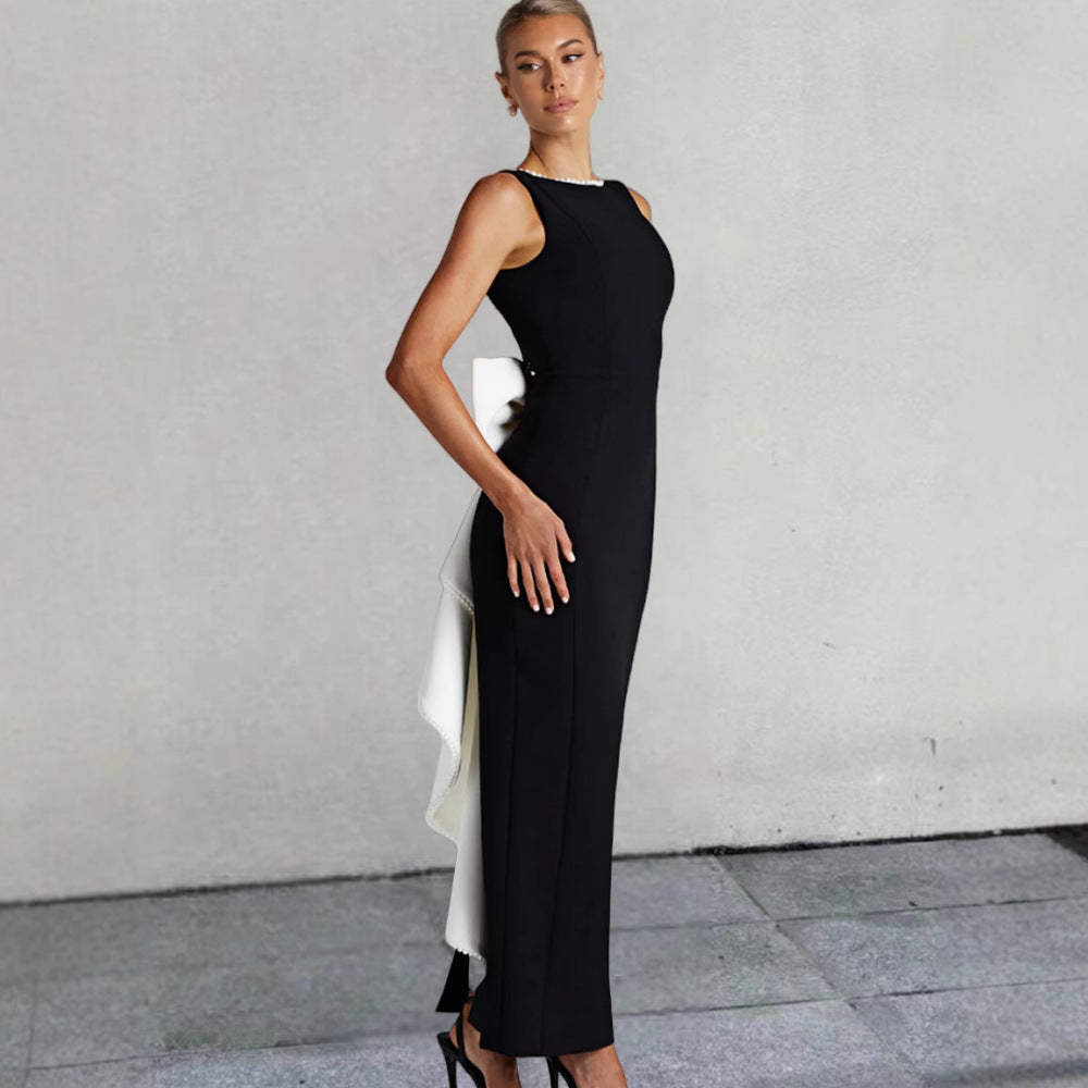 Damen Elegantes Maxikleid mit strukturierter Silhouette und stilvollem Design