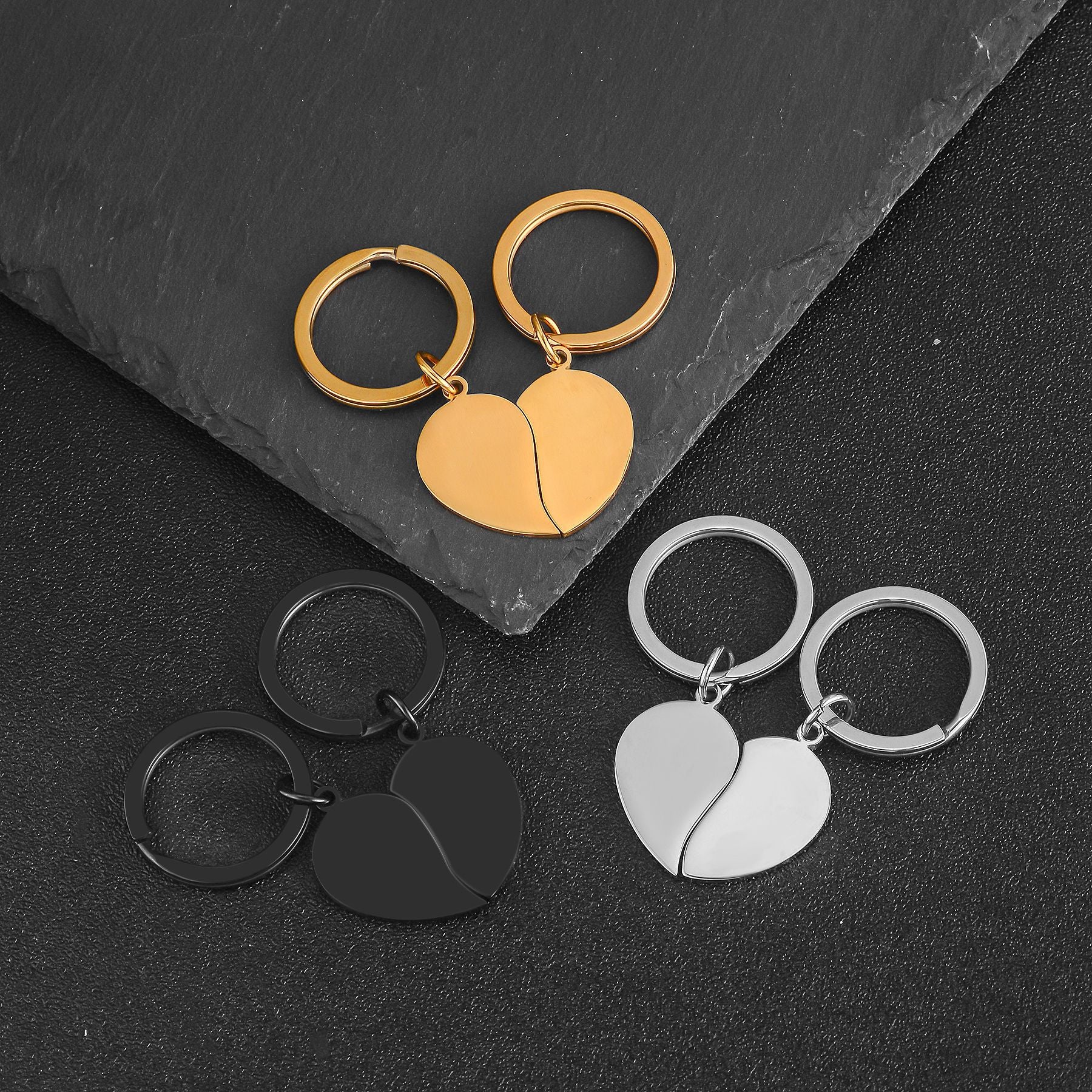 Damen Schlüsselanhänger mit herzförmigem Element Shop Nory