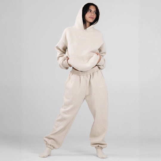 Damen nan lässige Sweatpants mit hohem Bund, seitlichen Eingrifftaschen und elastischen Bündchen Shop Nory