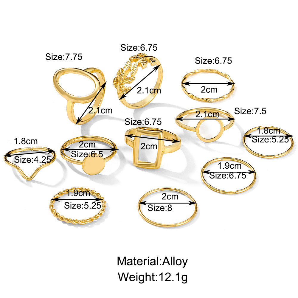 Damen Ring-Set mit variierenden Designs und edlen Akzenten Shop Nory