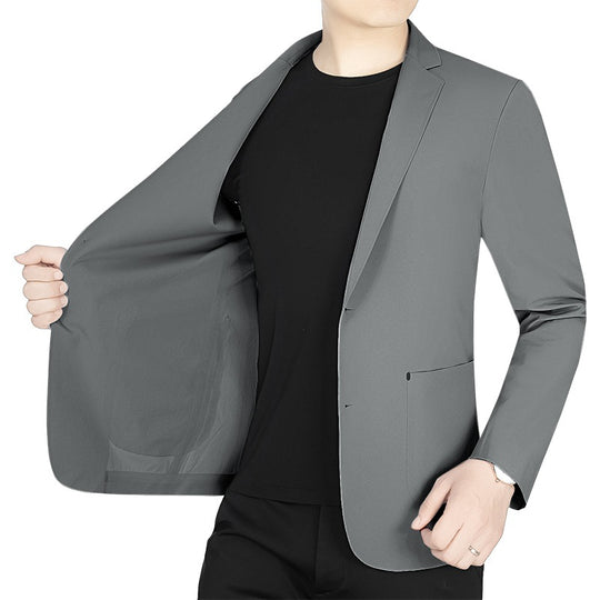Herren Slim-Fit Jersey-Blazer ohne Innenfutter mit Stretchkomfort für Reise und Business Shop Nory