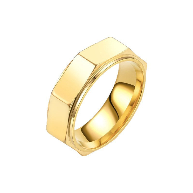 Herren Ring mit künstlerischem hexagonalen Design Shop Nory