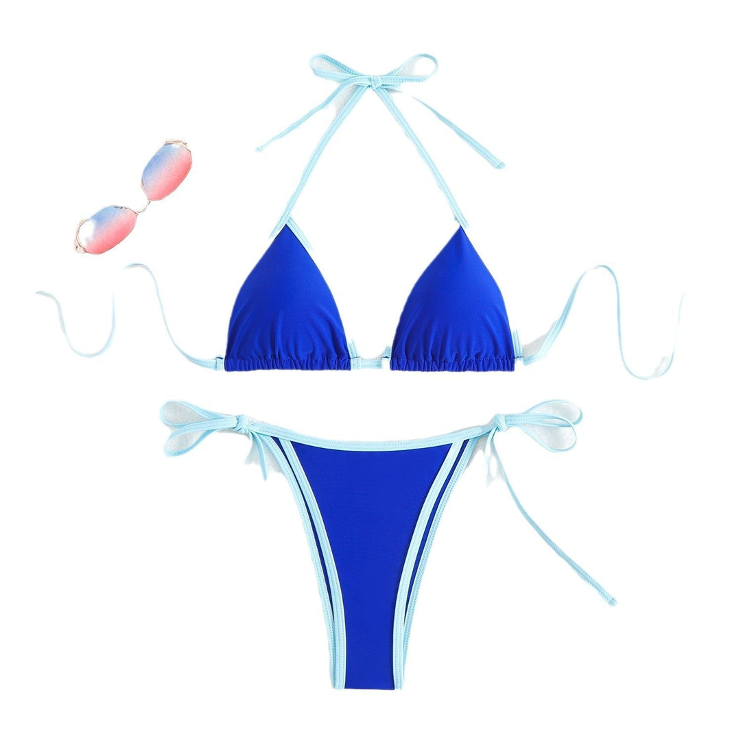 Damen Triangel-Bikini mit verstellbaren Trägern