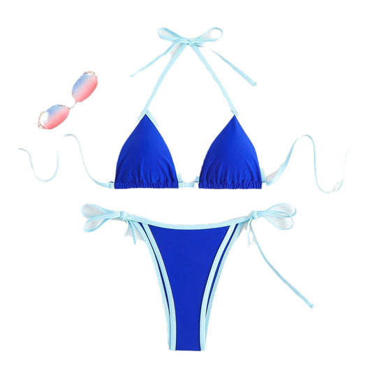 Damen Triangel-Bikini mit verstellbaren Trägern