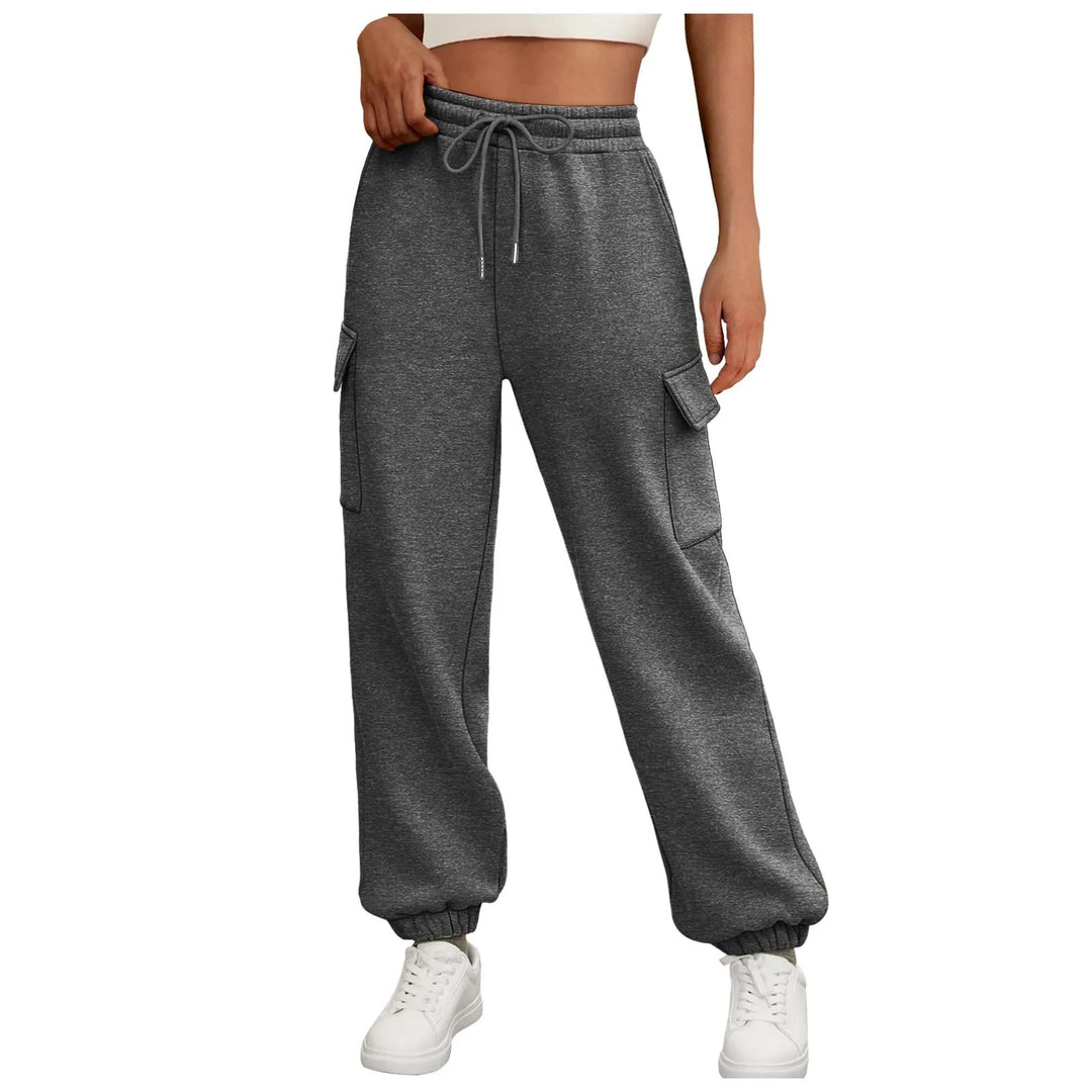 Damen nan Cargo-Jogger mit hohem Komfortbund Kordelzug und aufgesetzten Klappentaschen Shop Nory