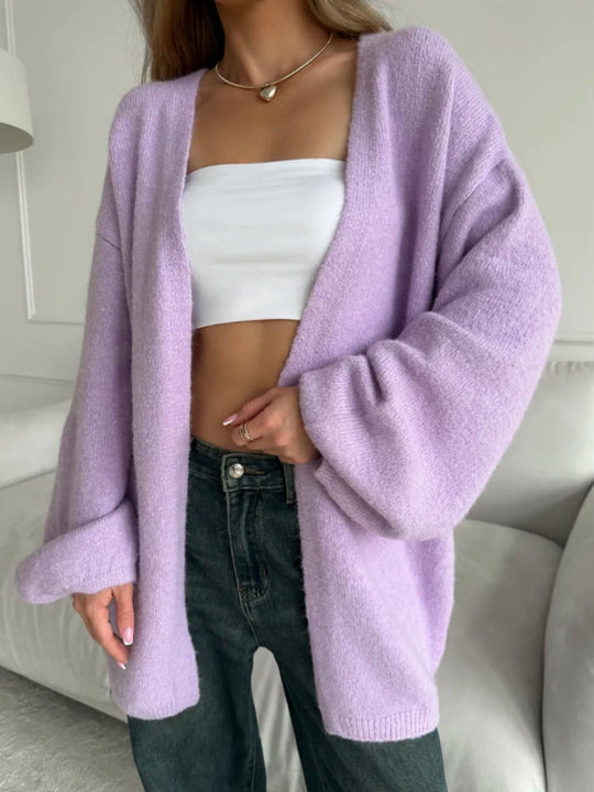 Damen Flauschiger Oversized Cardigan Shop Nory