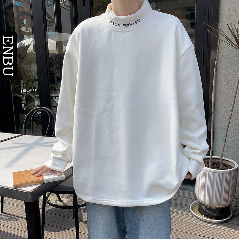 Herren Oversized Stehkragen-Sweatshirt aus Baumwoll-Mix mit Drop-Shoulder Shop Nory