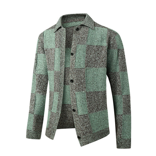 Damen Modische Karierte Strickjacke Shop Nory