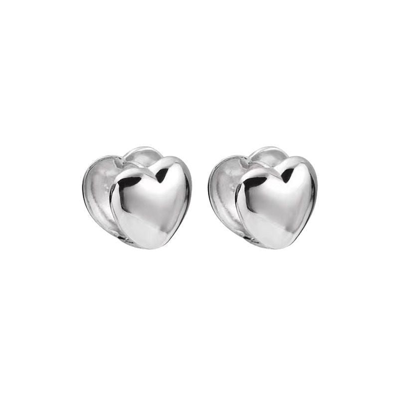 Damen Ohrstecker im Herzdesign aus hochwertigem Edelstahl Shop Nory