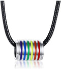 Damen trendige Halskette mit buntem Ringdesign Shop Nory