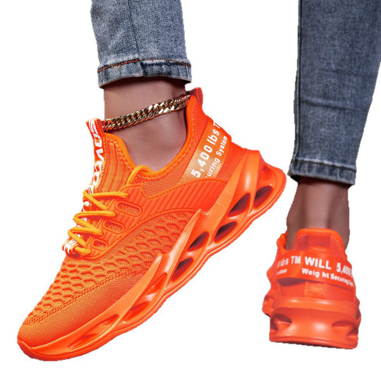 Damen Luftkissen-Sneaker mit transparenter Luftsohle und gestricktem Oberschuh Shop Nory