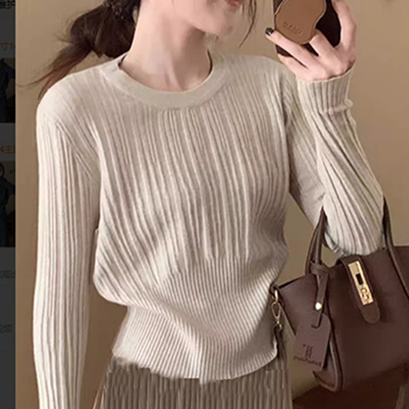 Damen Elegantes Plissee Maxikleid mit Strickpullover Shop Nory