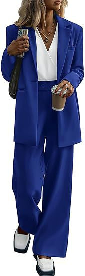 Damen Oversize-Hosenanzug mit Longblazer und weiter Bundfaltenhose Shop Nory