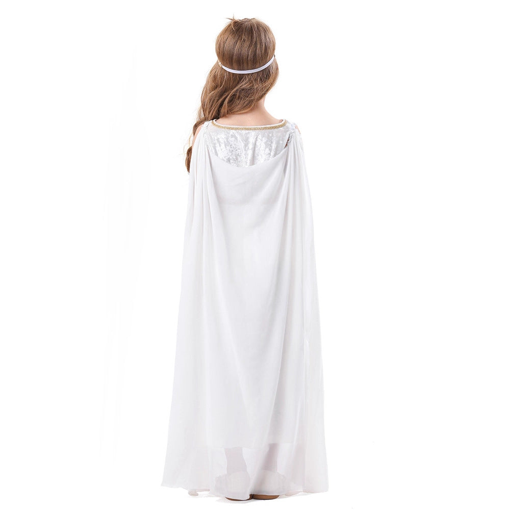 Damen mythologisches Kostümkleid mit fließendem Umhang Shop Nory