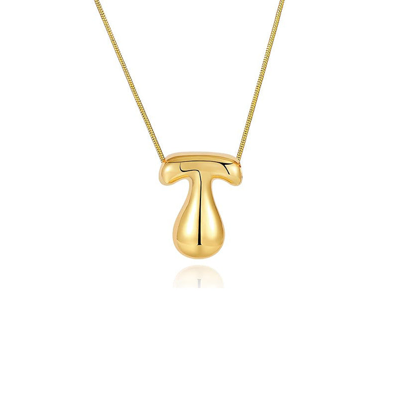 Damen Halskette mit skulpturalem Anhänger und feinem Gliederdesign Shop Nory