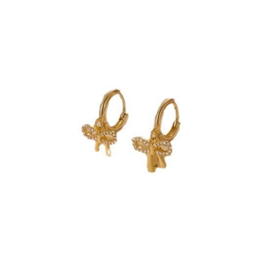 Damen Ohrstecker mit filigranem Schleifen-Design Shop Nory