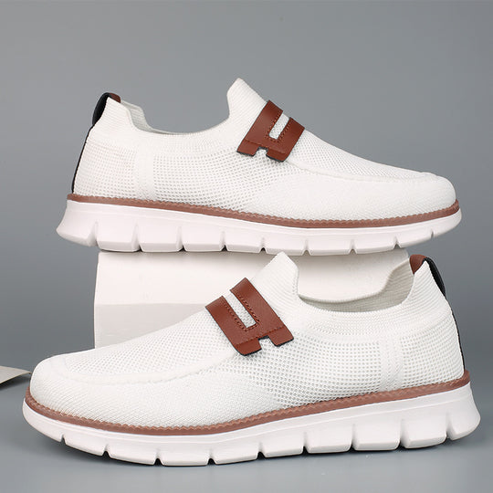 Damen Elastischer Strick‑Mokassin‑Sneaker mit dämpfender EVA‑Sohle und Zierriemen Shop Nory