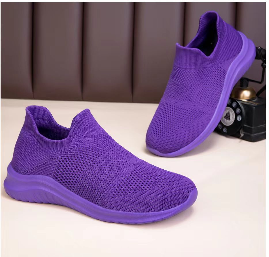 Unisex nan atmungsaktive Strick-Schlupfsneaker mit ergonomischem Memory-Fußbett