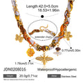 Damen Halskette mit bunten Charms und wasserdichten Eigenschaften Shop Nory