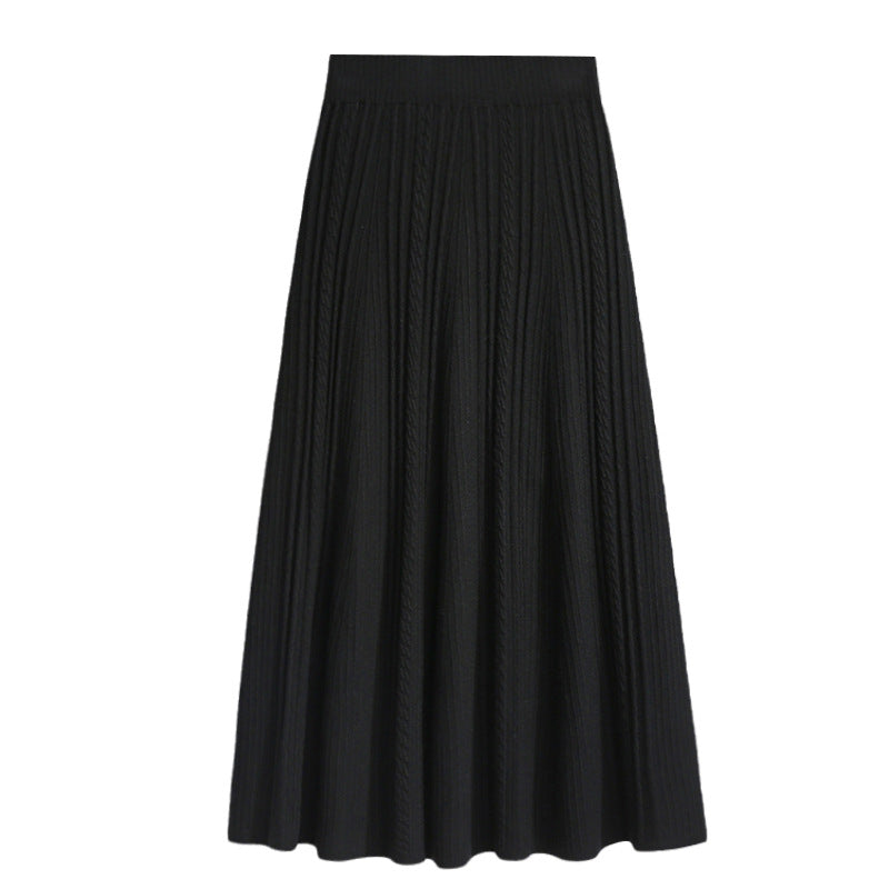 Damen Plissierter Maxirock mit komfortablem Gummibund Shop Nory