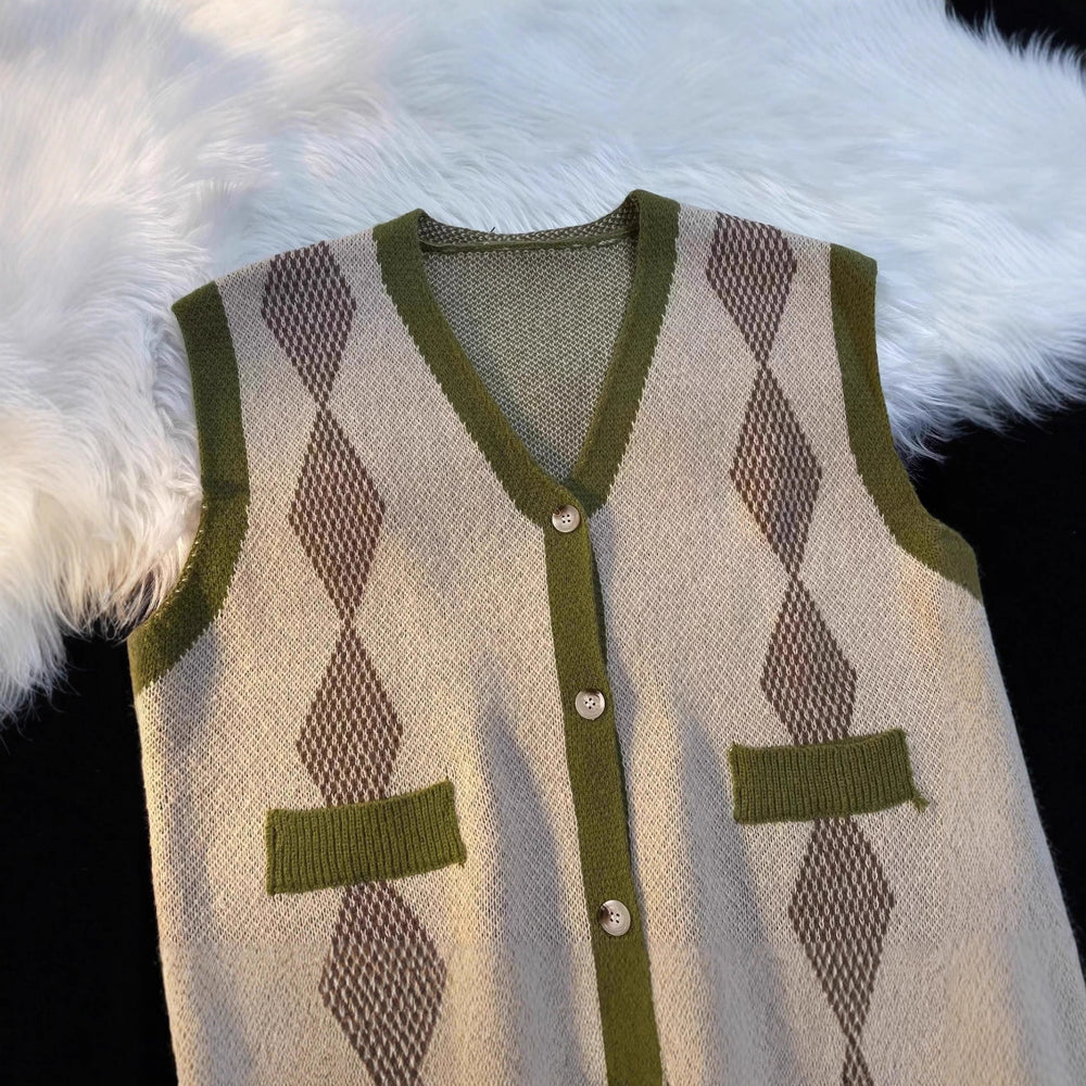 Damen ärmellose Strickweste Shop Nory