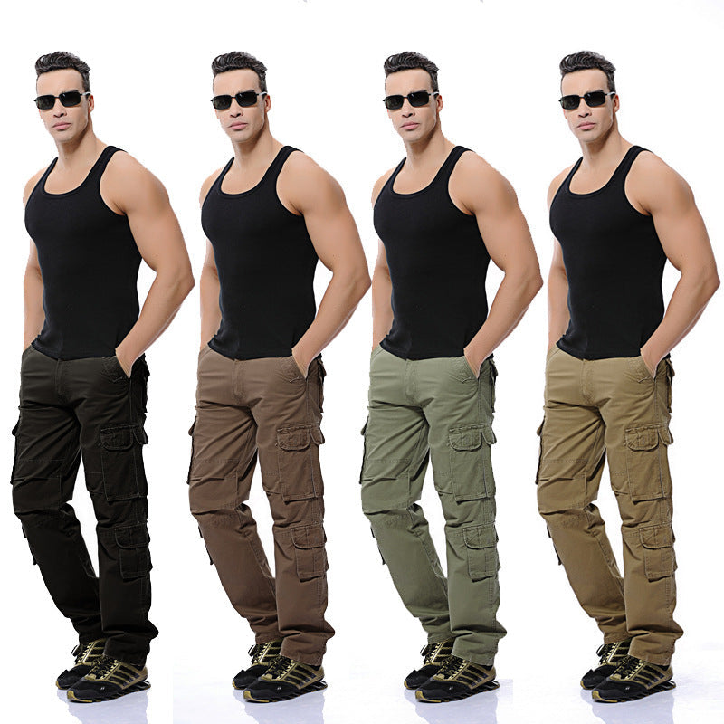 Herren Multifunktionale Cargo-Hose mit verstellbarem Bund und zahlreichen Taschen