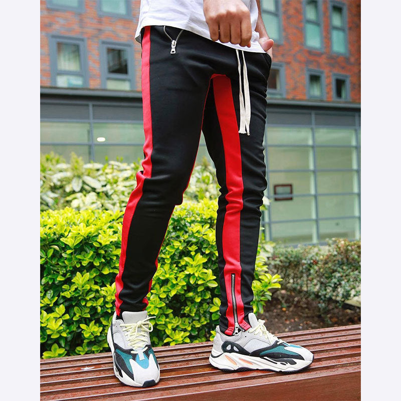 Herren Sportliche Slim-Fit Jogginghose mit Seitentaschen