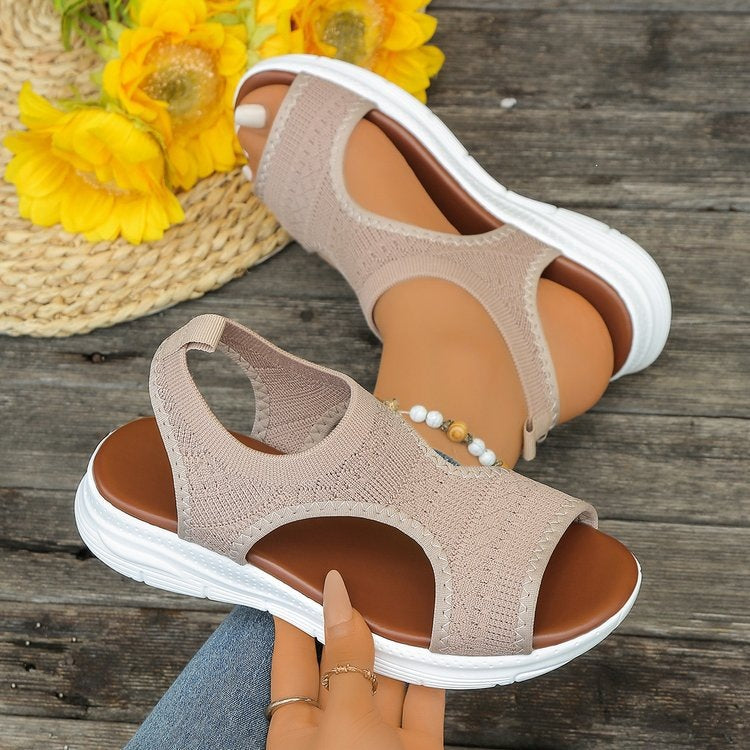 Damen Komfortable und atmungsaktive Sommerschuhe mit elastischen Einsätzen