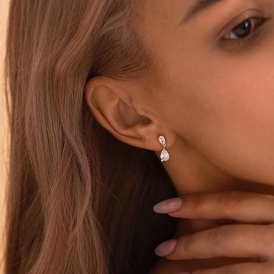 Damen Ohrhänger mit luxuriöser Zirkonia-Anordnung Shop Nory