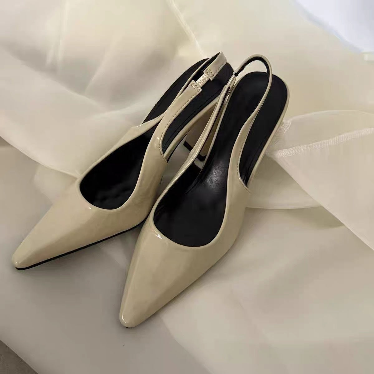 Damen Slingpumps mit Blockabsatz