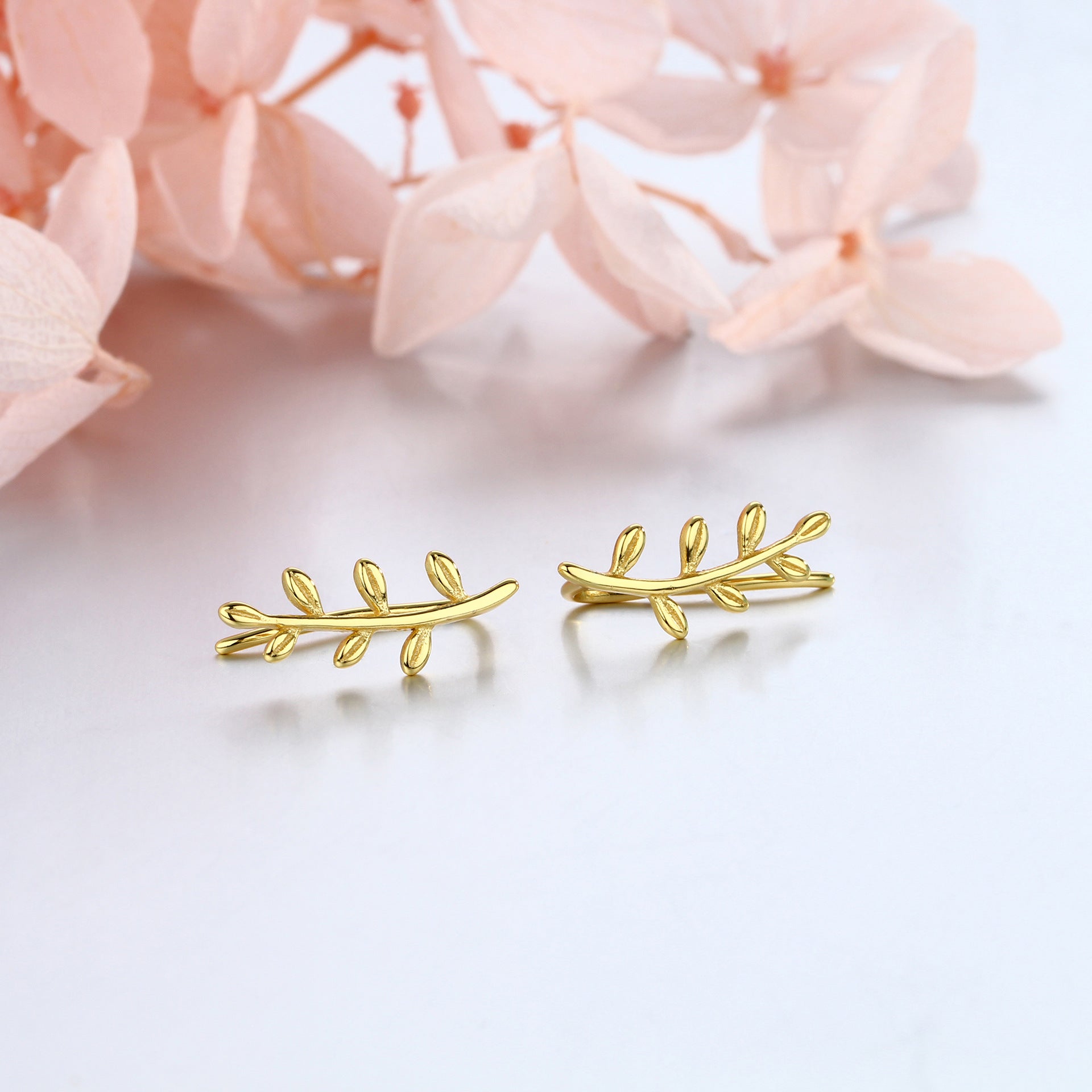 Damen Ohrstecker im eleganten Pflanzenmotiv Shop Nory