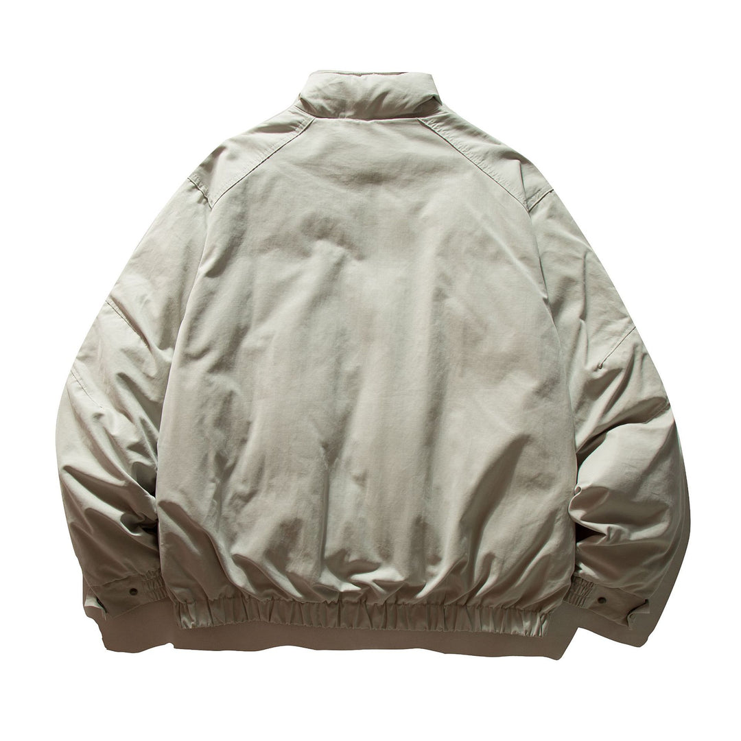 Herren wattierte Bomberjacke mit hohem Stehkragen und elastischem Saum Shop Nory