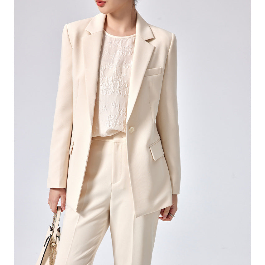 Damen Figurbetonter Midilanger Business-Blazer mit Reverskragen und formgebenden Abnähern Shop Nory