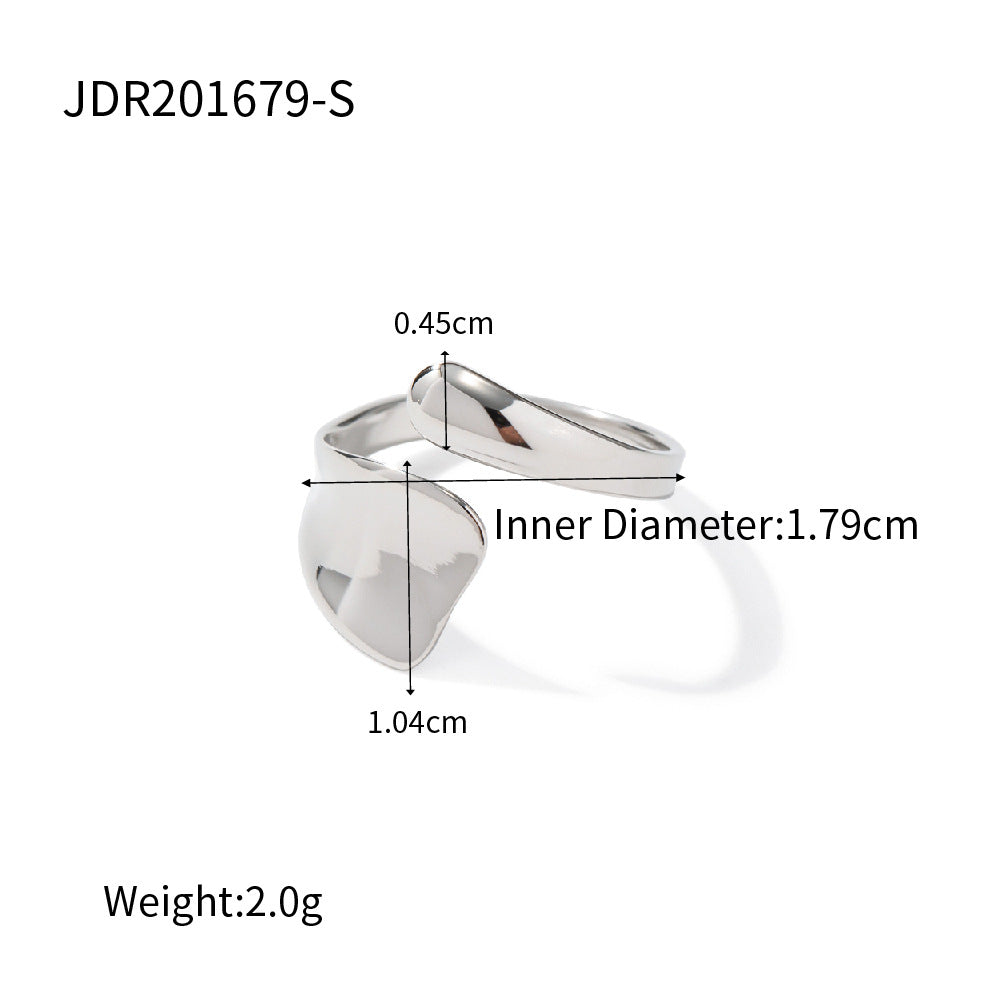 Damen Offener Ring mit modernem, floralem Design und hypoallergenen Eigenschaften Shop Nory