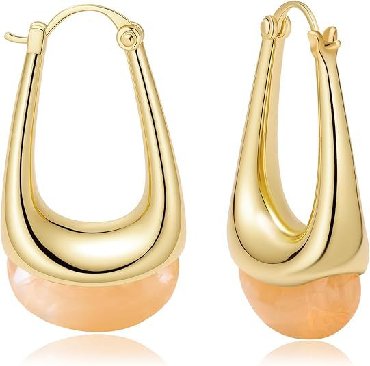 Damen Ohrhänger mit elegantem Tropfen-Design und luxuriösem Goldfinish Shop Nory
