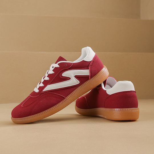 Damen Retro‑Sneaker mit Gumsohle, Kontraststreifen und gepolstertem Komfortfußbett Shop Nory