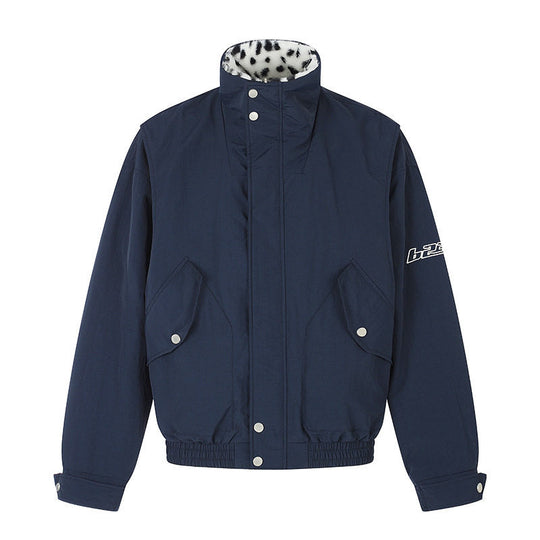Damen Wattierte Blousonjacke mit Stehkragen und Leo‑Futter Shop Nory
