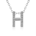 Damen Halskette mit funkelndem Buchstaben-Anhänger aus Zirkonia Shop Nory