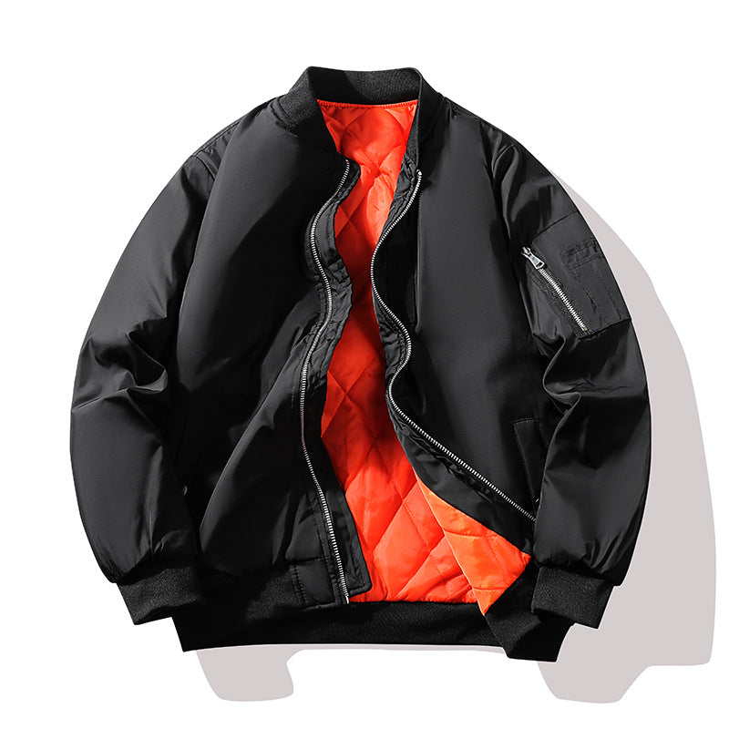 Herren Technische Bomberjacke im Flight‑Stil mit kontrastierendem Innenfutter Shop Nory