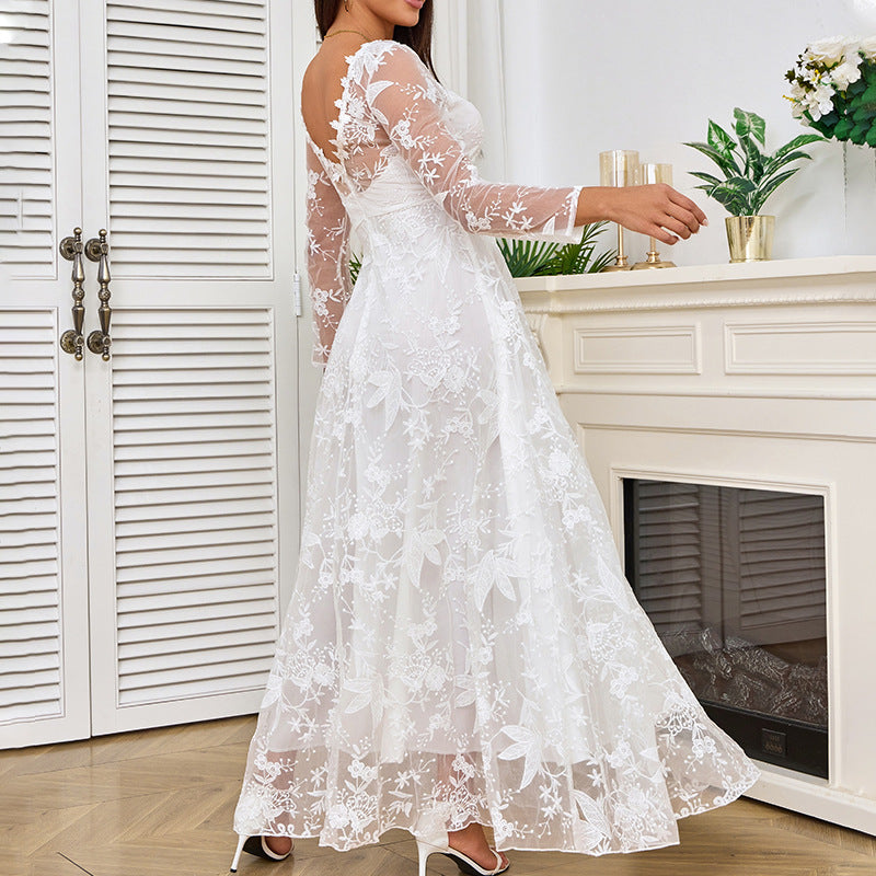 ShopNory | Elegante weiße Braut Hochzeitskleid