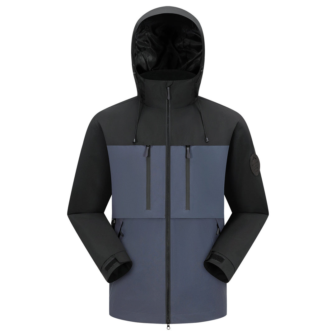Herren Wasserdichte atmungsaktive Softshell Outdoorjacke mit verstellbarer Kapuze Shop Nory