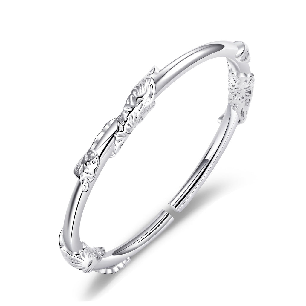 Damen Armreif mit kunstvoller Blumendekoration Shop Nory