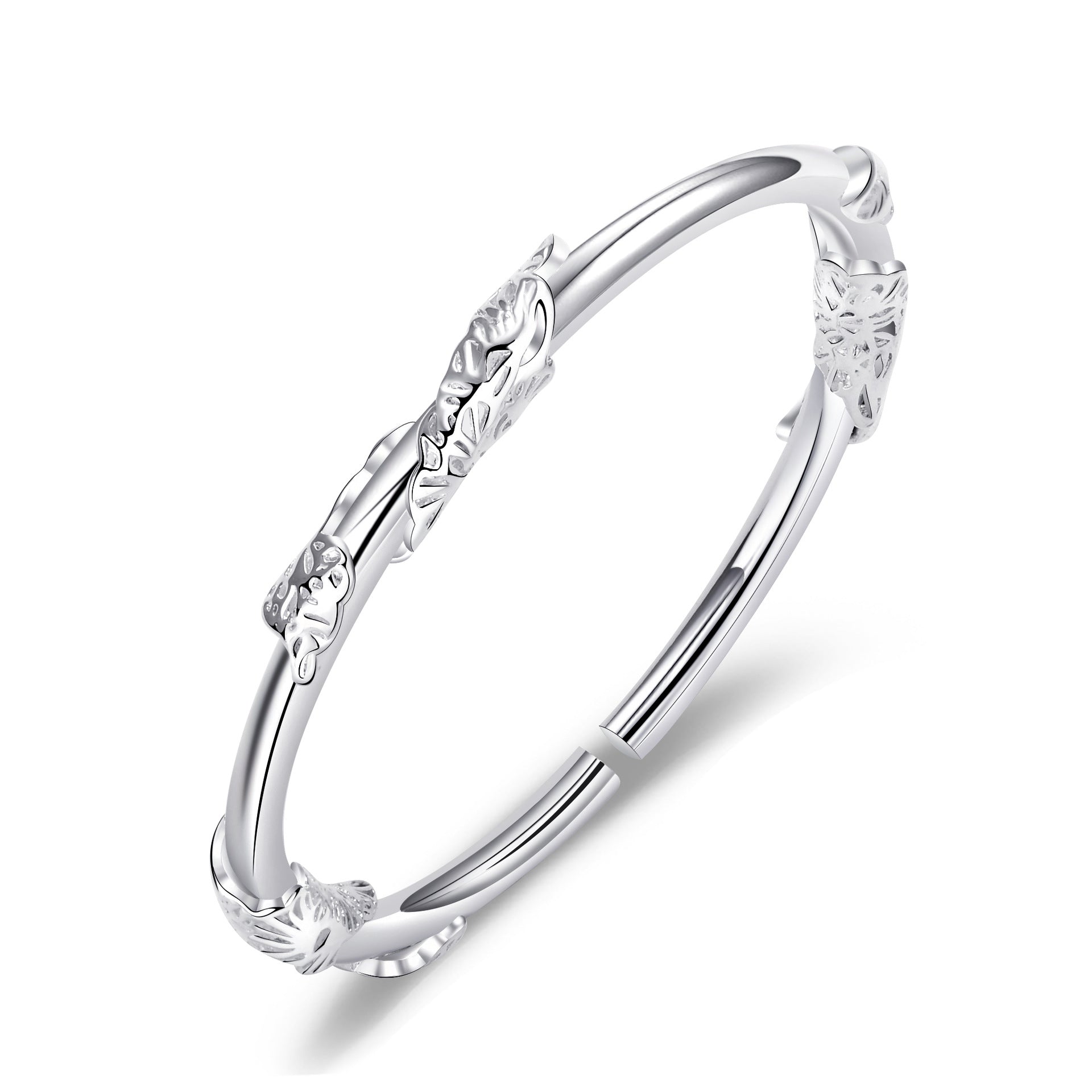 Damen Armreif mit kunstvoller Blumendekoration Shop Nory