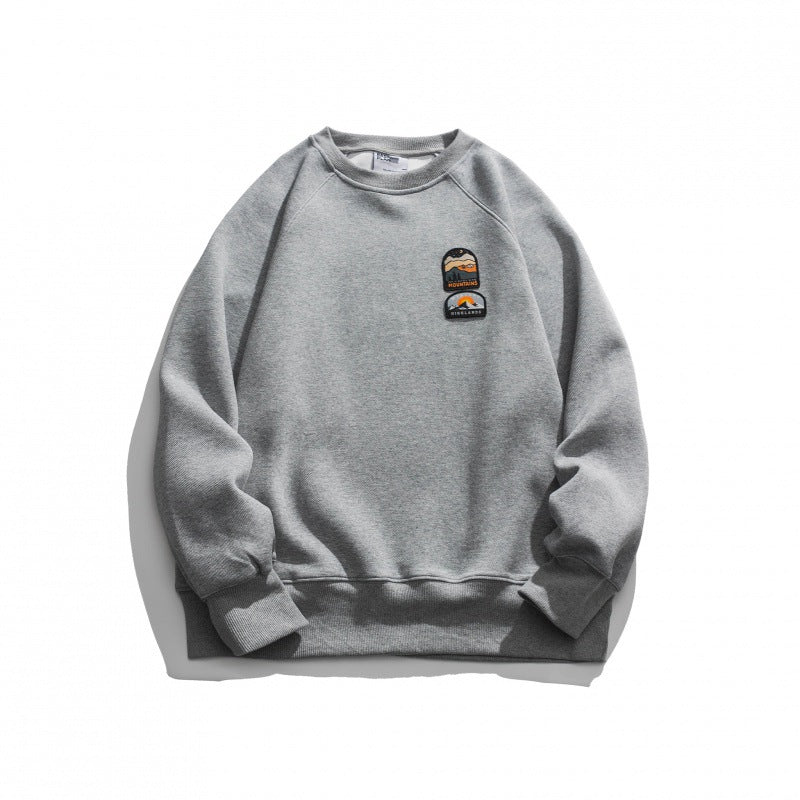 Unisex Oversize-Sweatshirt mit Raglanärmeln und Berg-Patch Shop Nory