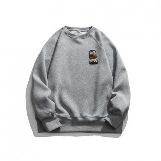 Unisex Oversize-Sweatshirt mit Raglanärmeln und Berg-Patch Shop Nory