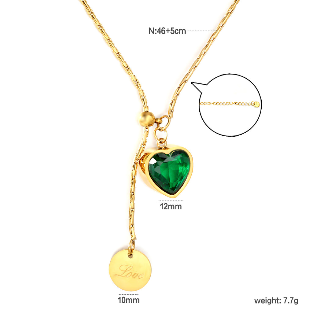 Damen Halskette mit modernem, geometrischem Anhänger und verstellbarem Design Shop Nory